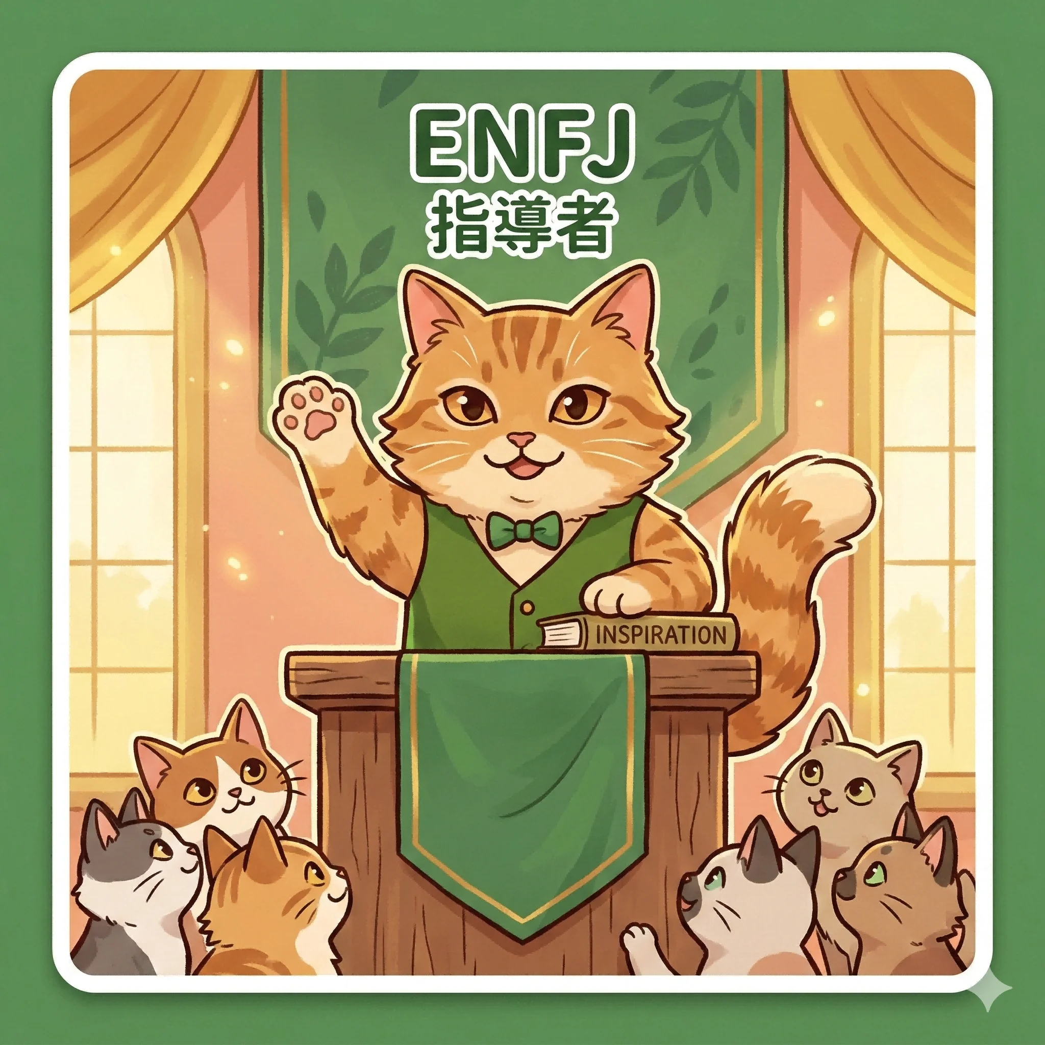ENFJ 指導者 MBTI 人格貓|馥靈之鑰