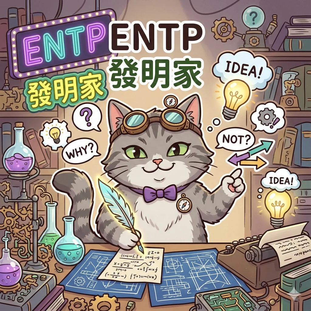 ENTP 發明家 MBTI 人格貓|馥靈之鑰