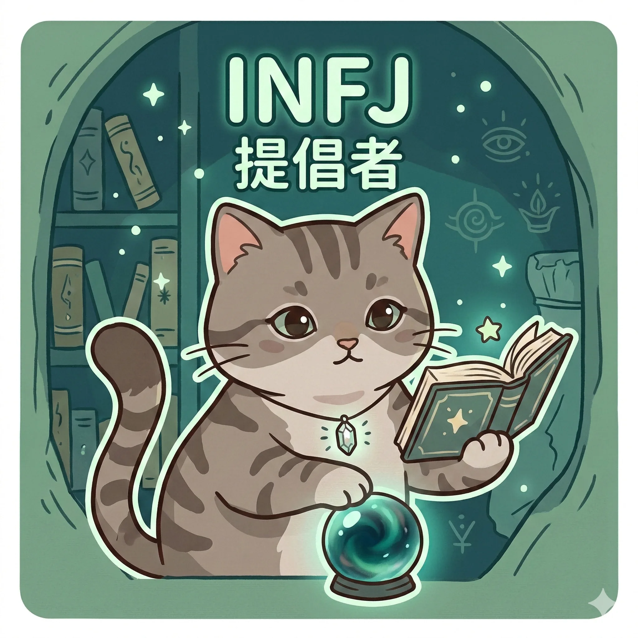 INFJ MBTI 人格貓|馥靈之鑰