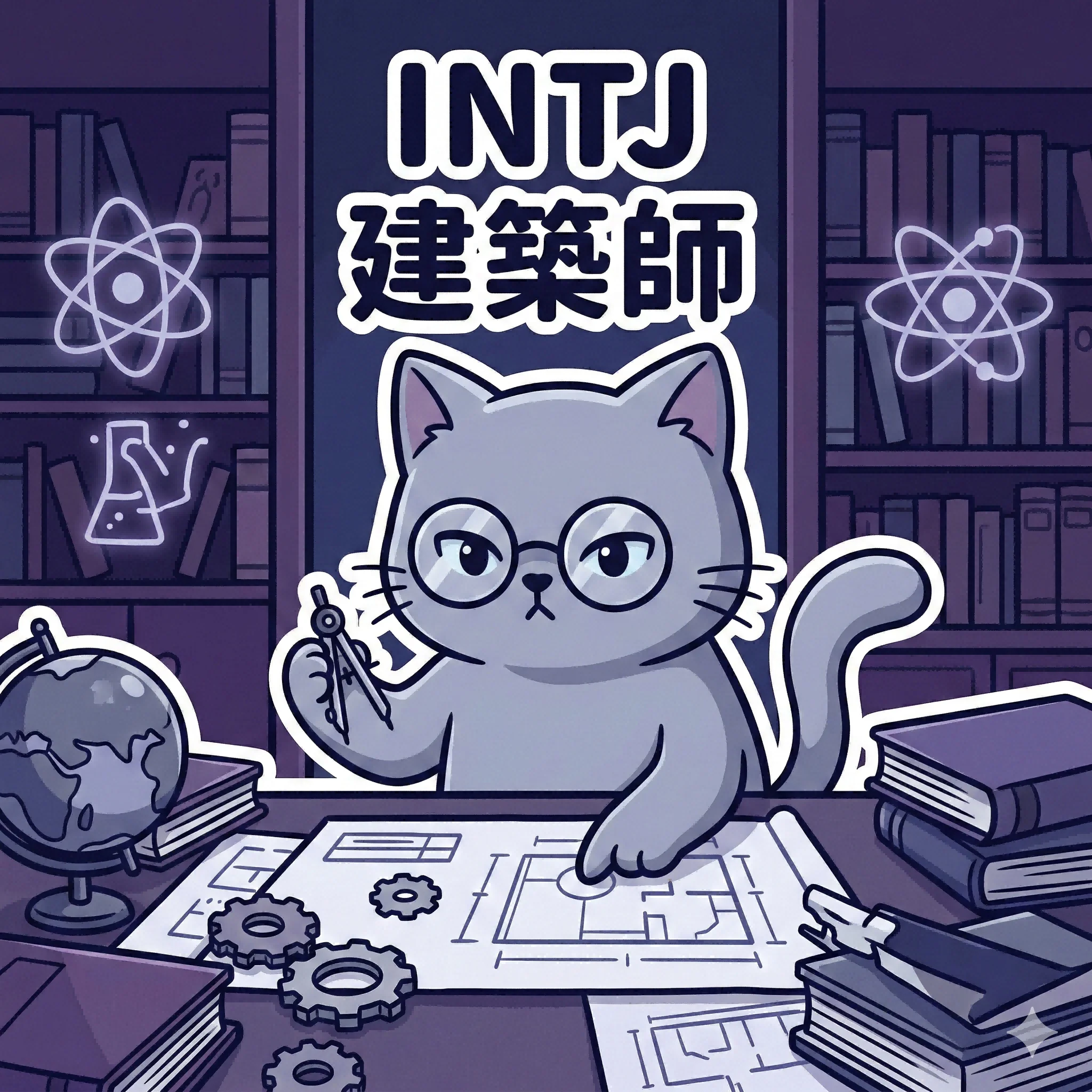 INTJ MBTI 人格貓|馥靈之鑰