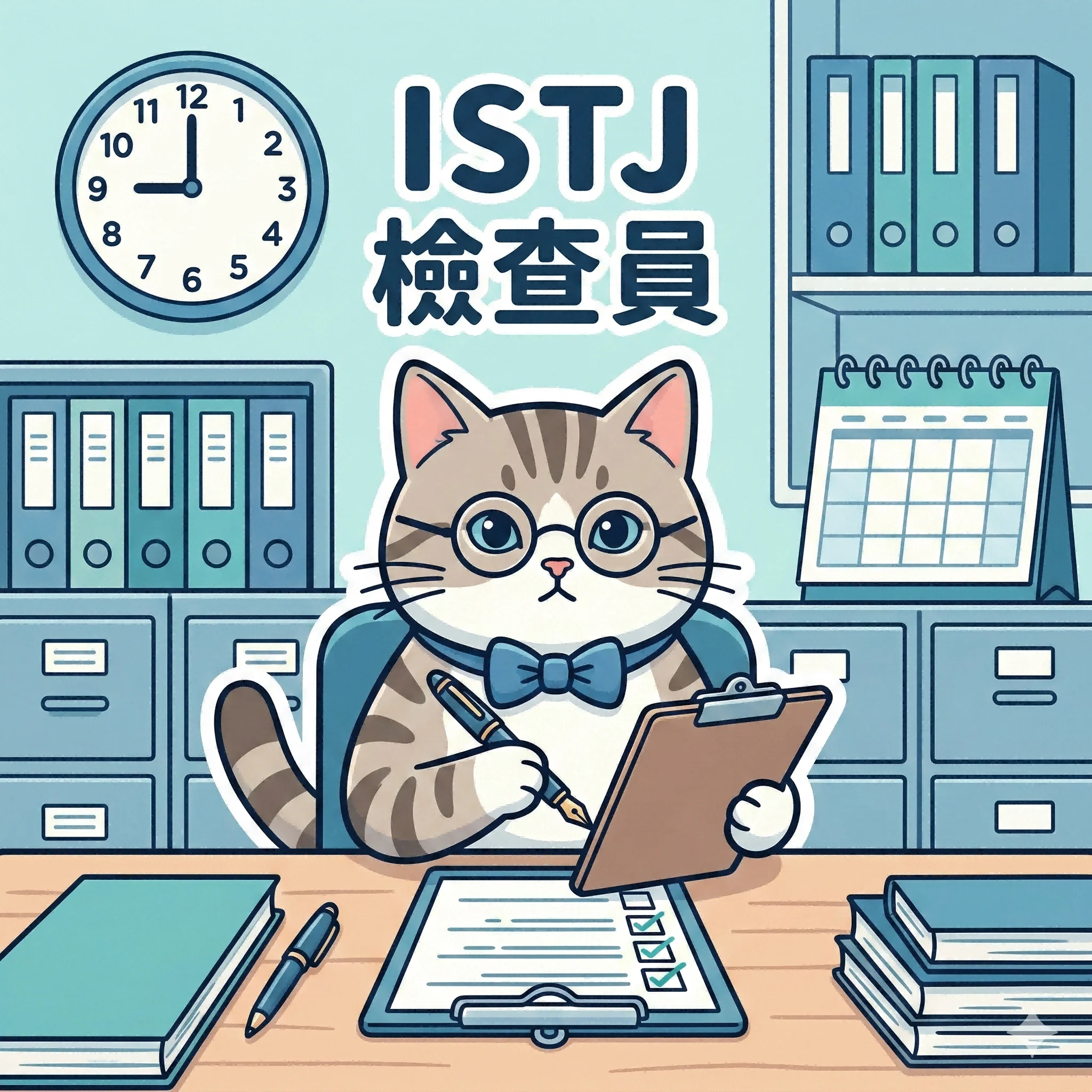 ISTJ 檢查員 MBTI 人格貓|馥靈之鑰