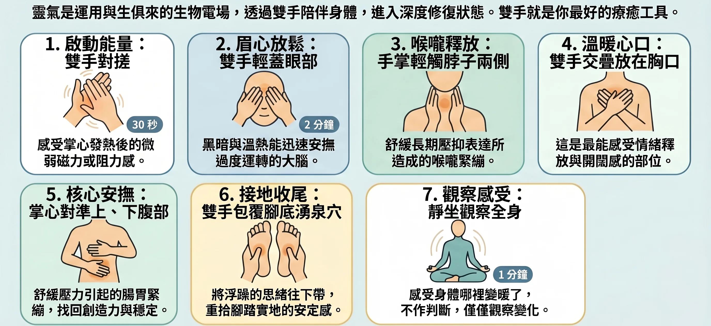 靈氣七手位