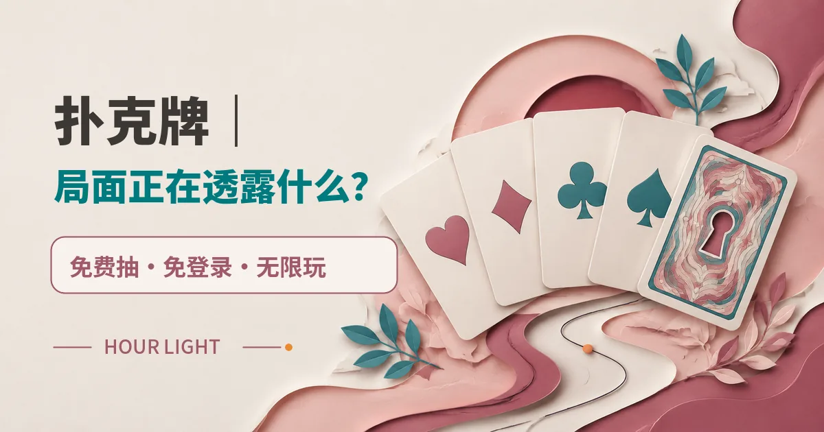 撲克牌｜局面正在透露什麼？　免費抽　免登入　無限玩
