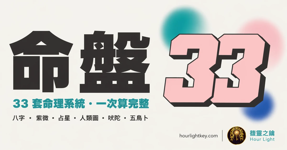 33 合 1 命理中樞｜馥靈之鑰
