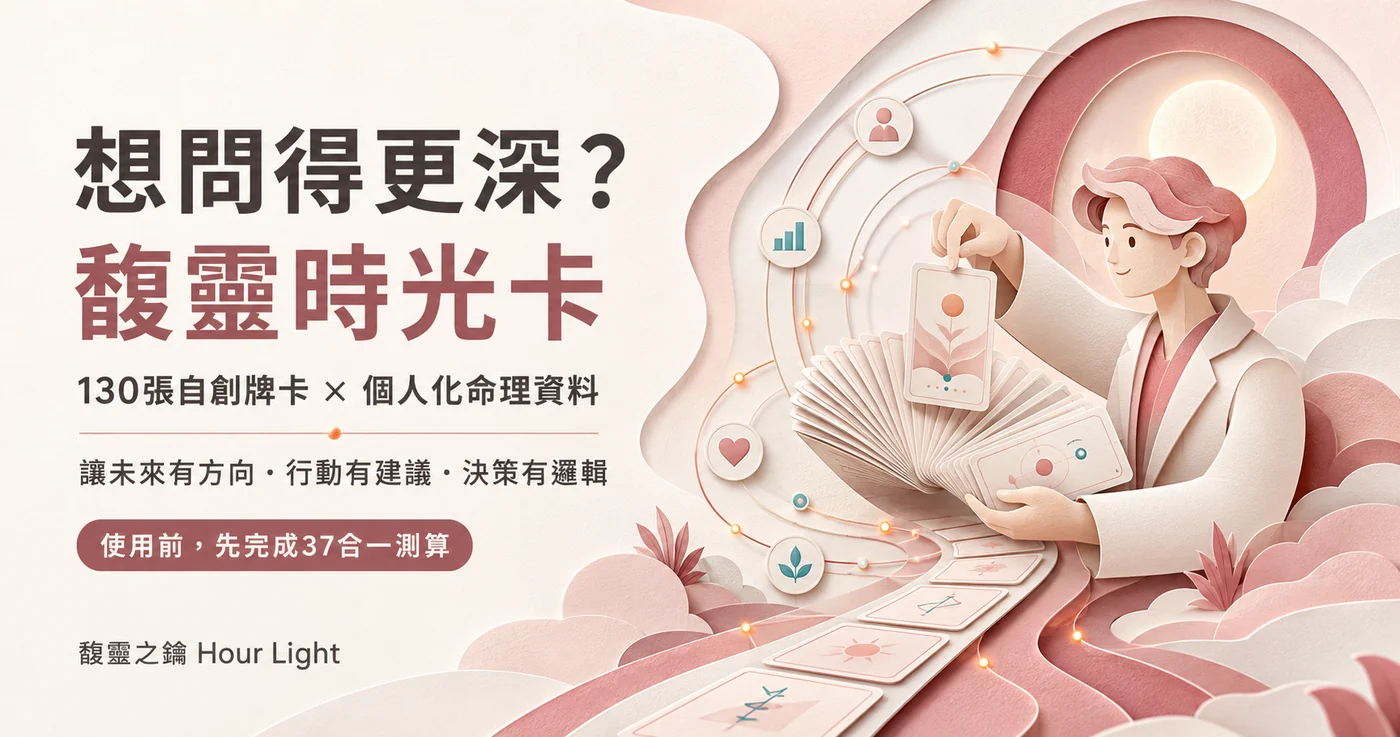 馥靈時光卡：130 張自創牌卡 × 個人化命理資料