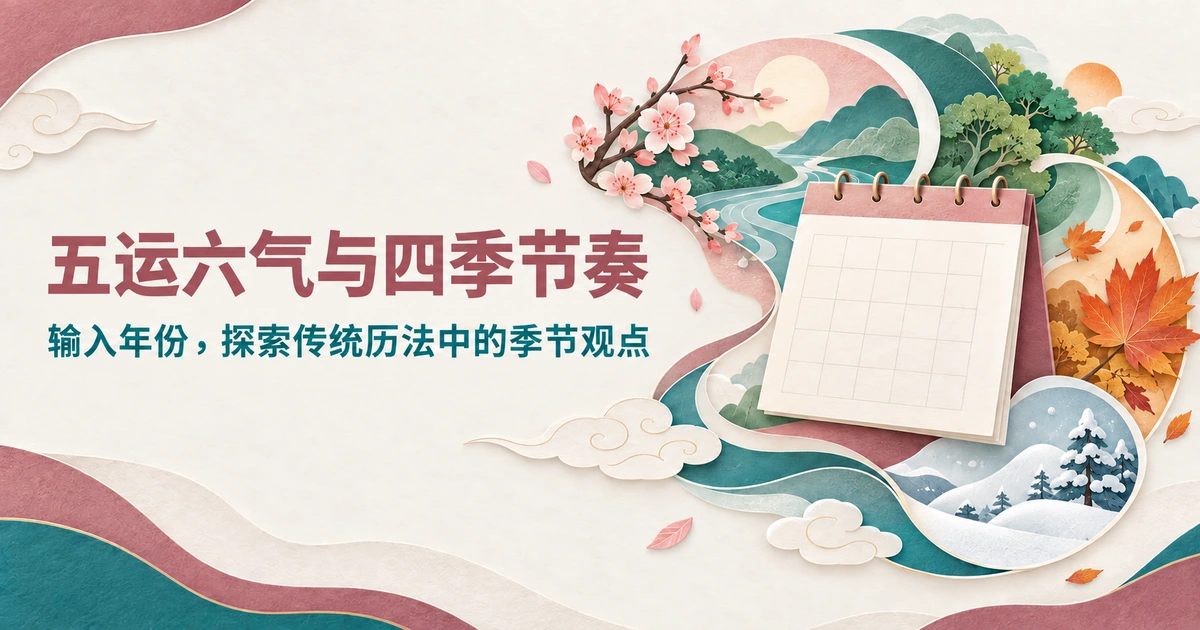 五运六气：五行轮与六气流转