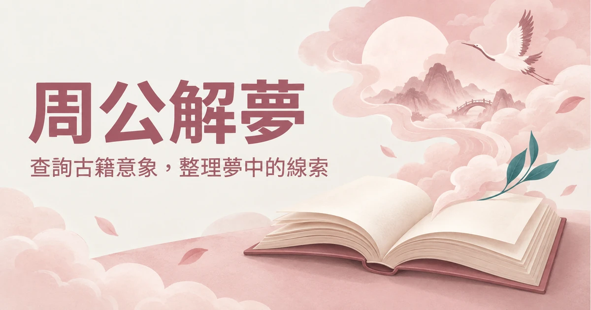 周公解夢：說出你的夢，我們不給你一張對照表